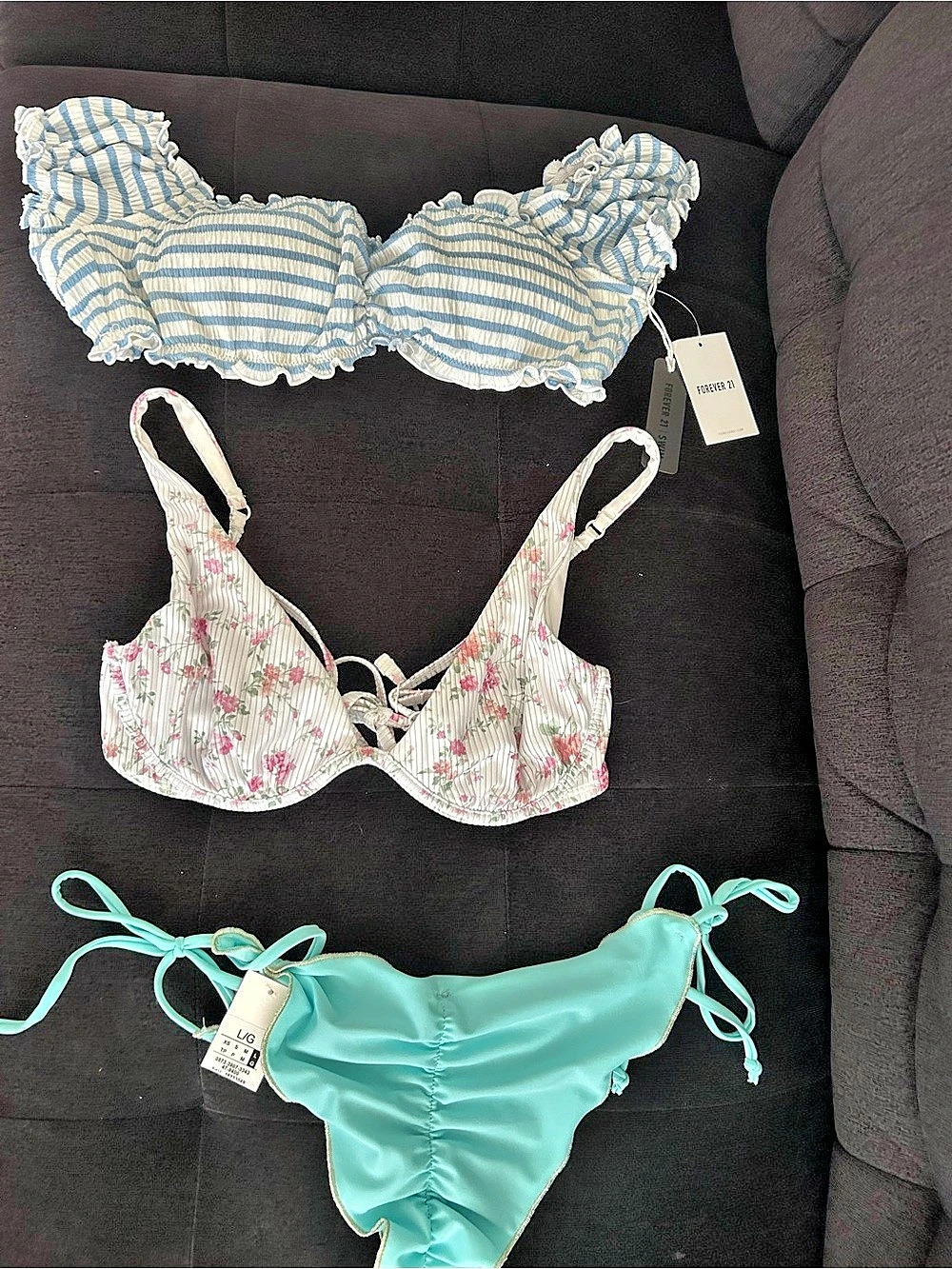 Bikini Tops and bottom size Medium for all